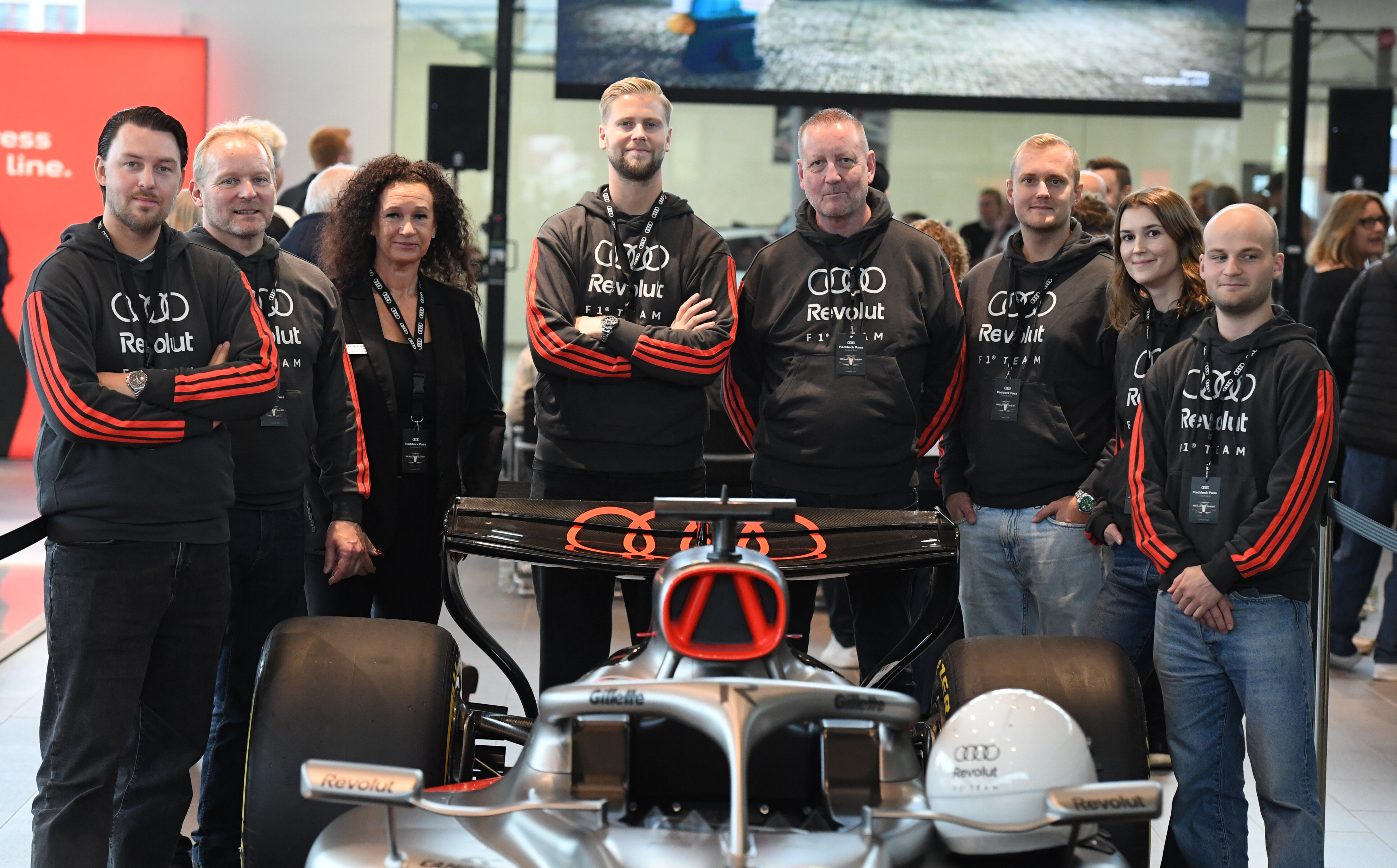 Formel 1-feber när Audi R26 kom till Borås